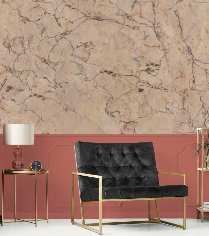 LOOKS by Wolfgang Joop Fotobehang Marble roze 270x300cm