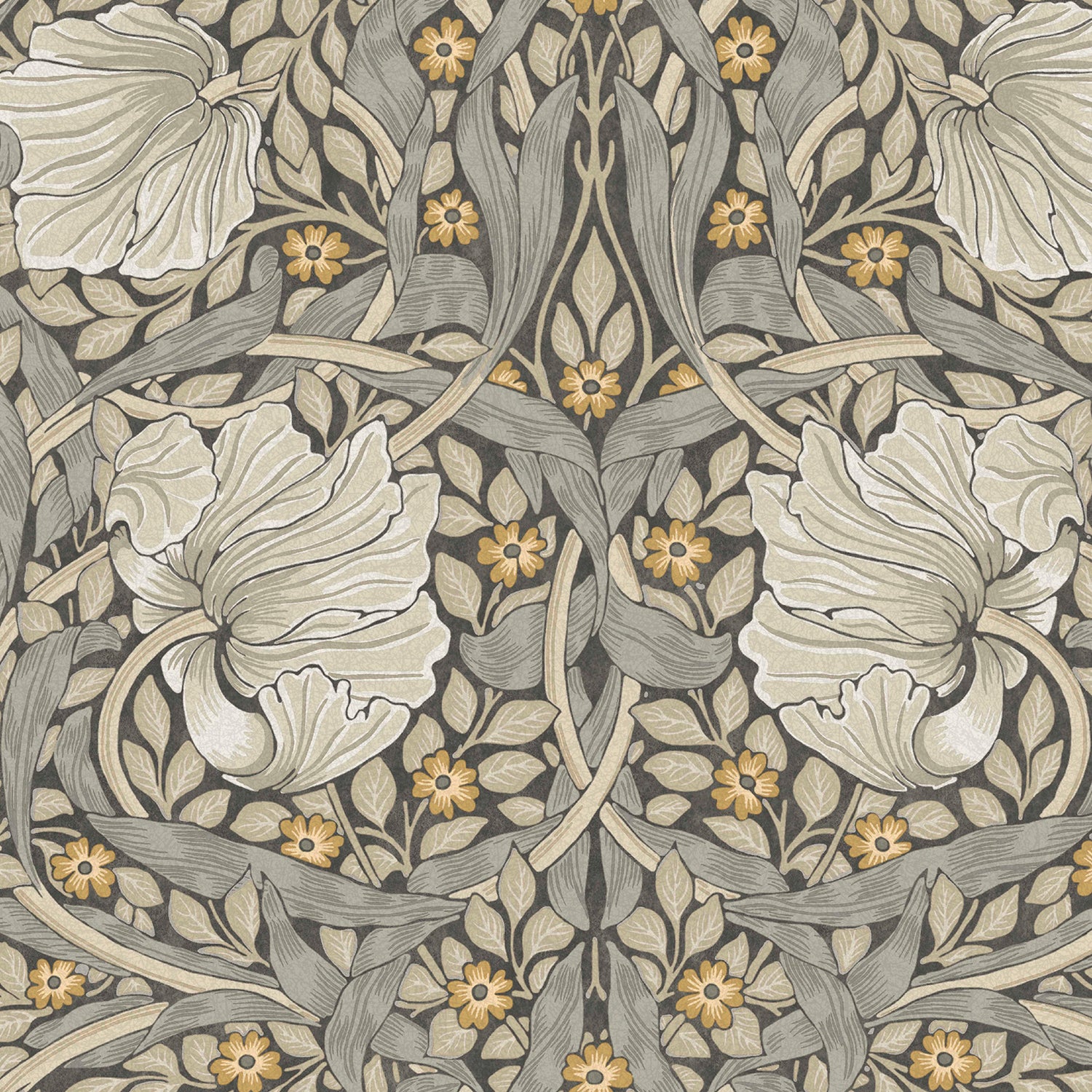 William Morris at Home vliesbehang Pimpernel Grey