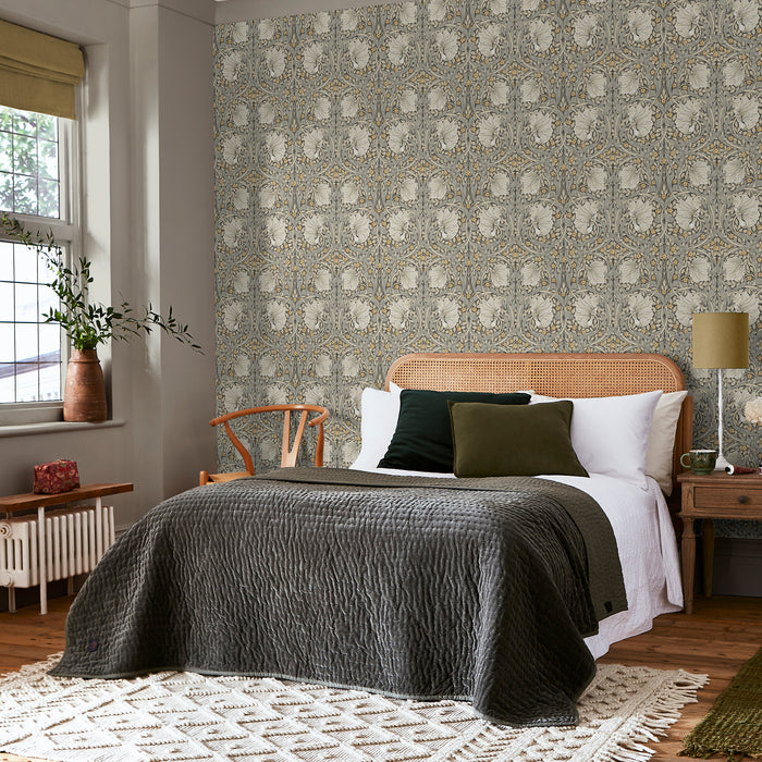William Morris at Home vliesbehang Pimpernel Grey