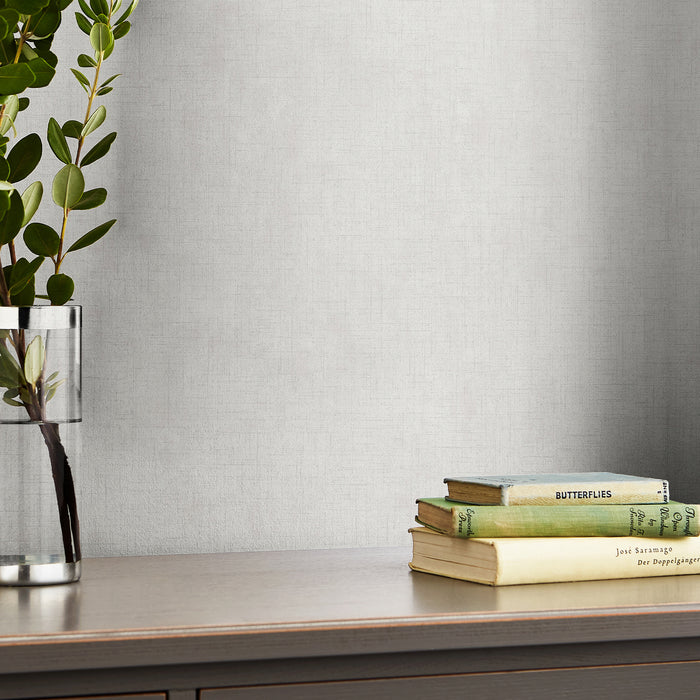 Laura Ashley Plain Behang - Uni - 10mx52cm - Grijs