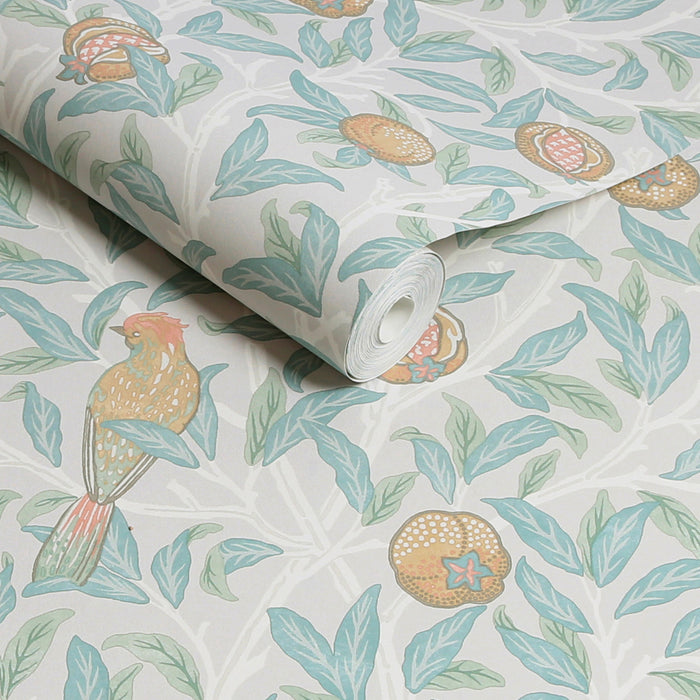 William Morris at Home vliesbehang Bird & Pomegranate Duck Egg