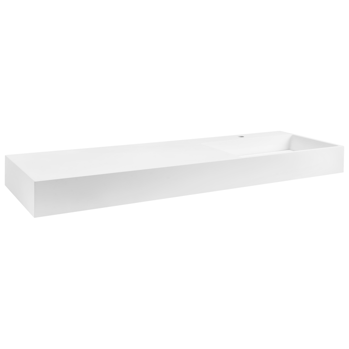 Beliani - CUSCO - Wastafel - Wit - 150 x 48 cm - Mineraalgietwerk