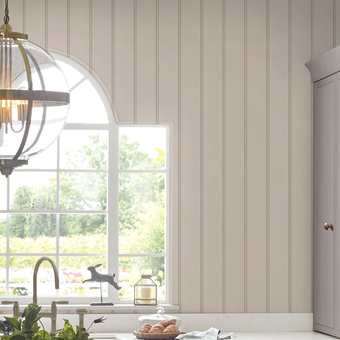 Laura Ashley Chalford Wood Panelling Behang - Streep - 10mx52cm -