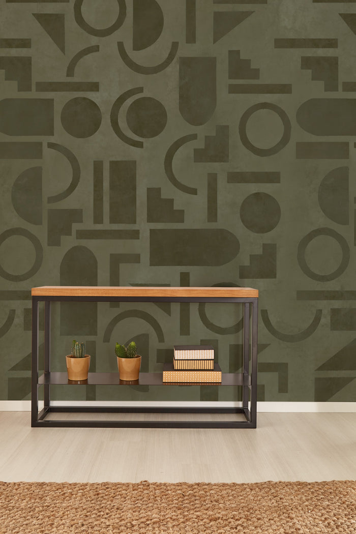 LOOKS by Wolfgang Joop Fotobehang Geo groen 270x200cm