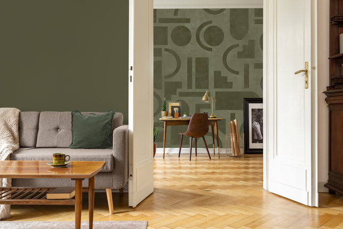LOOKS by Wolfgang Joop Fotobehang Geo groen 270x200cm