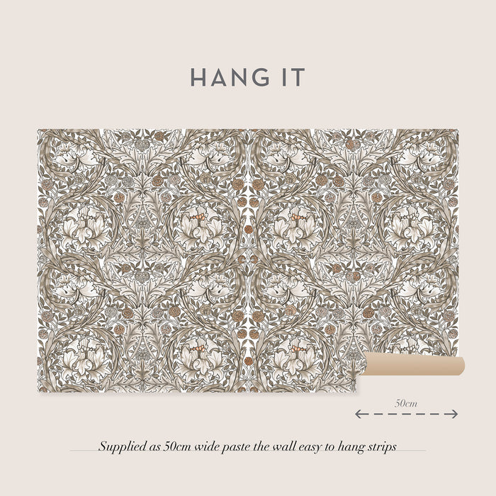 William Morris at Home Fotobehang African Marigold Neutral