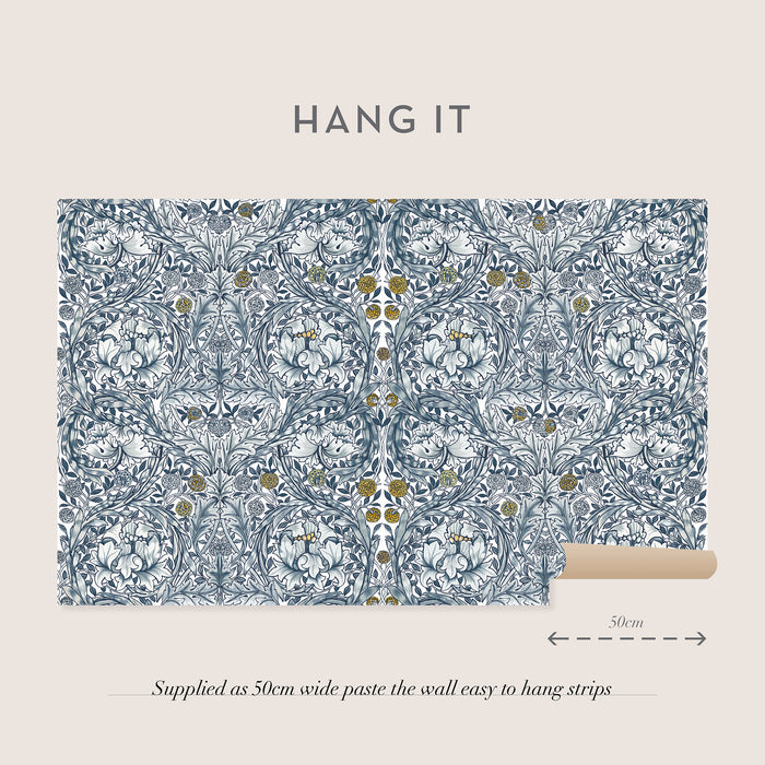 William Morris at Home Fotobehang African Marigold Blue