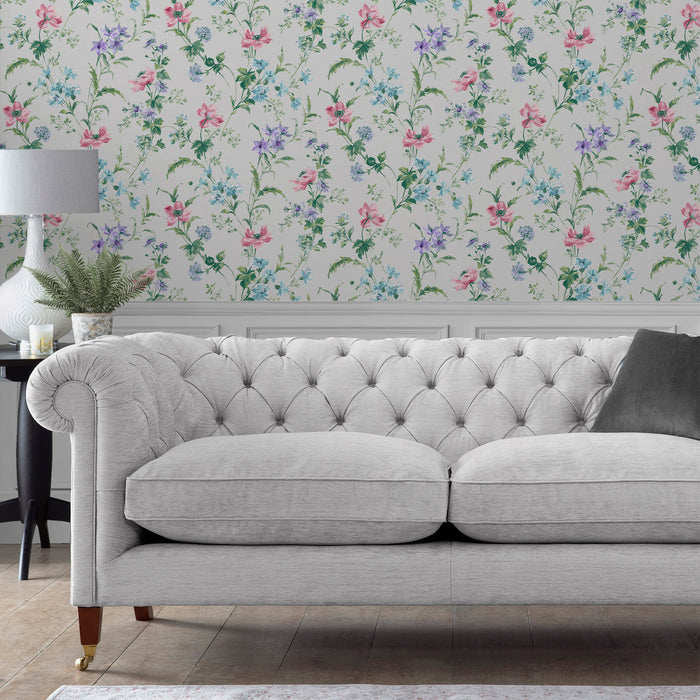 Laura Ashley Poppy Meadow Behang - Bloemen - 10mx52cm - Multi