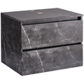 Beliani - SERRA - Badkamerkast - Zwart - 60 x 47 cm - MDP