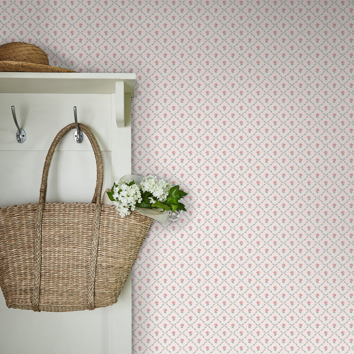 Laura Ashley Kate Behang - Bloemen - 10mx52cm - Roze