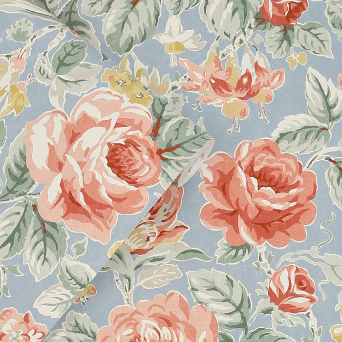 Laura Ashley Wild Roses Behang - Bloemen - 10mx52cm - Multi