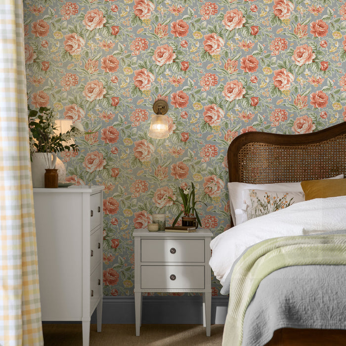Laura Ashley Wild Roses Behang - Bloemen - 10mx52cm - Multi