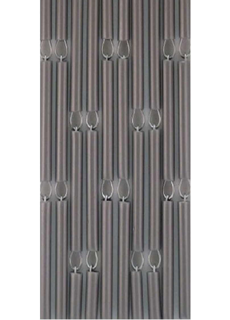 Vliegengordijnenexpert Vliegengordijn Hulzen - Zilver 90 x 210 cm In