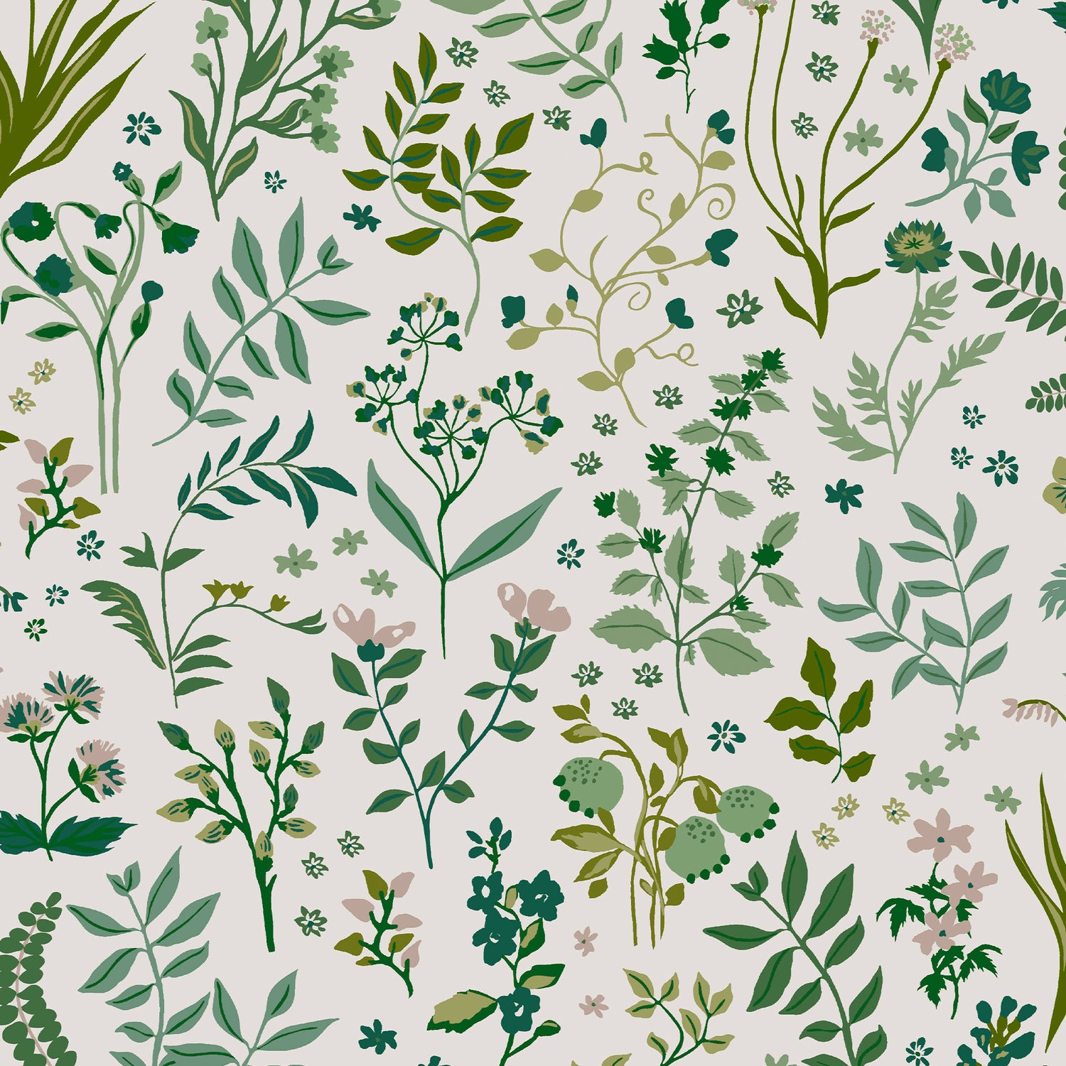 Joules vliesbehang Holcombe Floral Cream