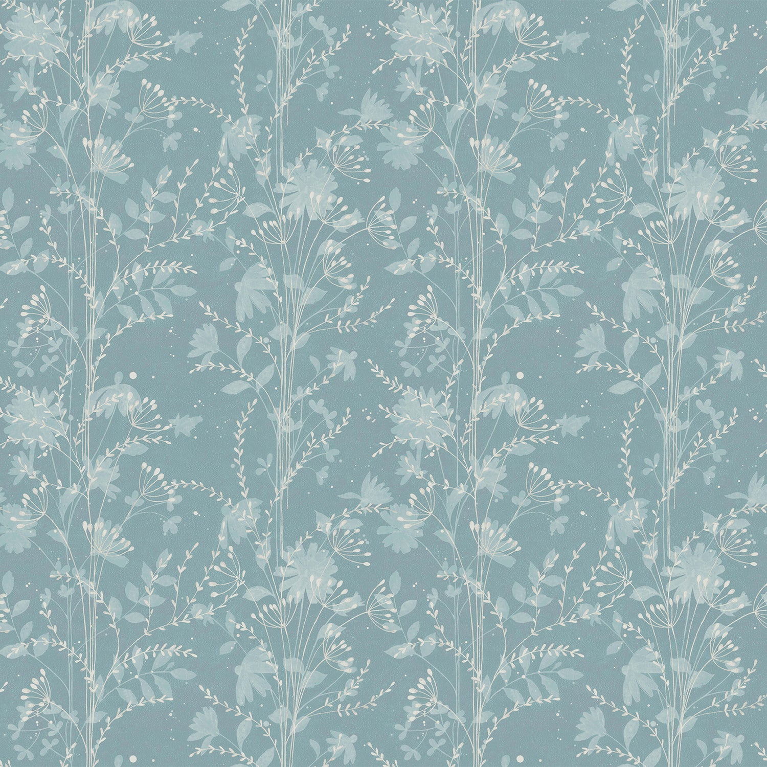 Laura Ashley Fennelton Behang - Bloemen - 10mx52cm - Blauw
