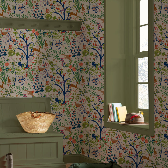 Joules vliesbehang Enchanted Woodland Antique