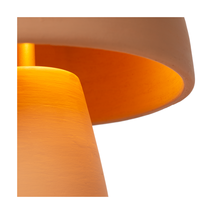 Atmooz Sacha Tafellamp - Terracotta - Oranje|Beige - H38 cm