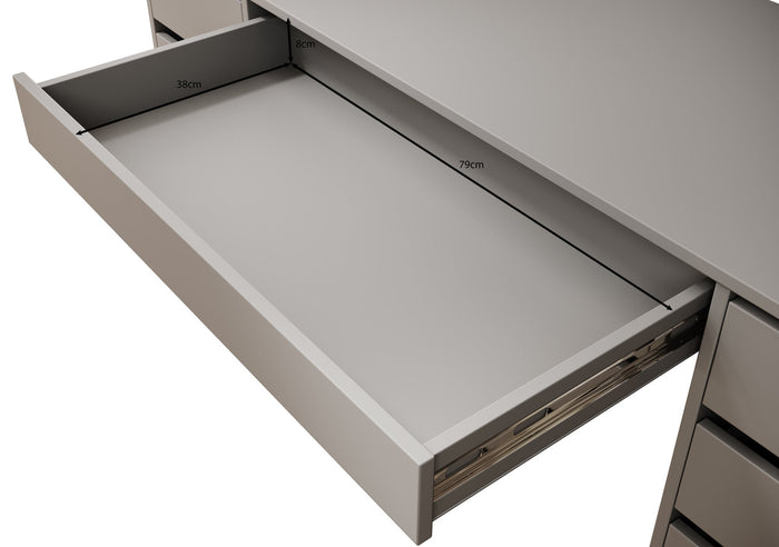 Meubella - Bureau Avio 2 - Wit - 154 cm