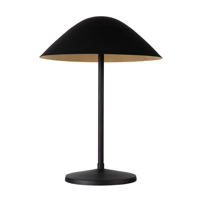 Atmooz Elan - Tafellamp - Zwart & Goud - 2 Lichtpunten - Paddestoelvormig - 34x34x45cm