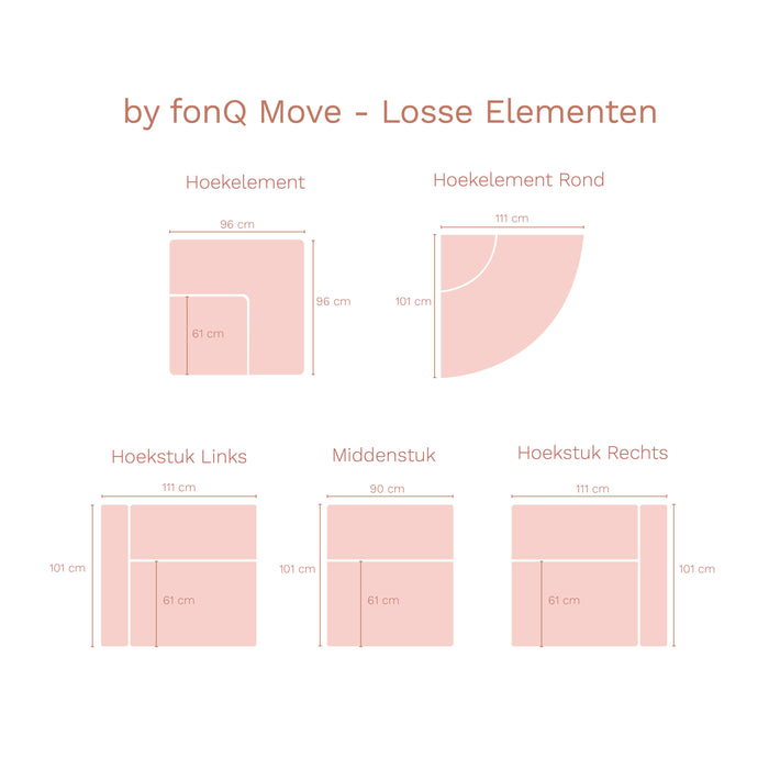 by fonQ Move Bank Element - Hoek Links - Licht Terra