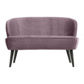 WOOOD Sara Bankje - Velvet - Warm Lila