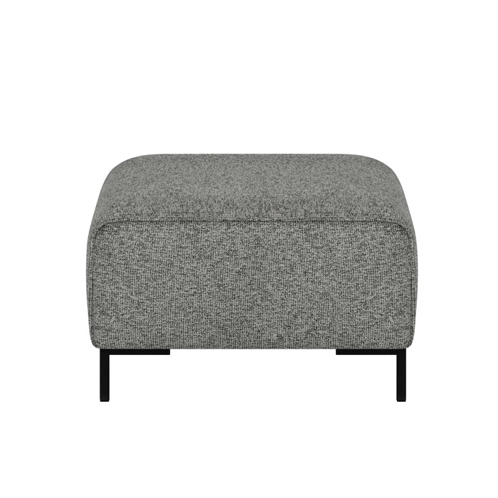 by fonQ Loft Hocker - Chenille Melange - Steengrijs