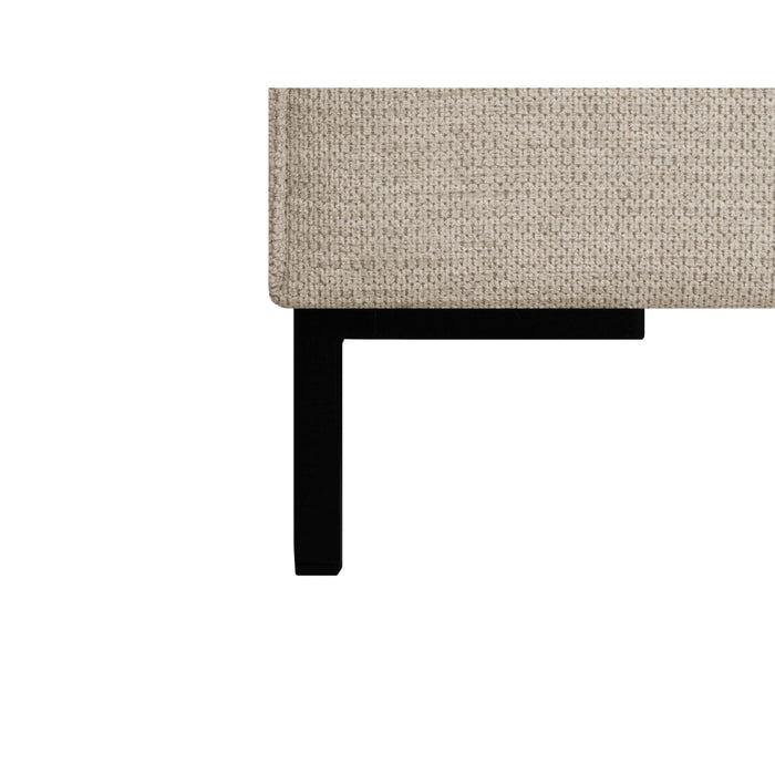 by fonQ Loft Hoekbank met Chaise Longue Links - Chenille - Greige