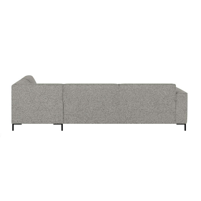 by fonQ Loft Hoekbank Rechts - Chenille Melange - Mintgroen