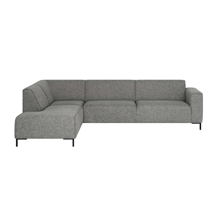 by fonQ Loft Hoekbank Links - Chenille Melange - Steengrijs