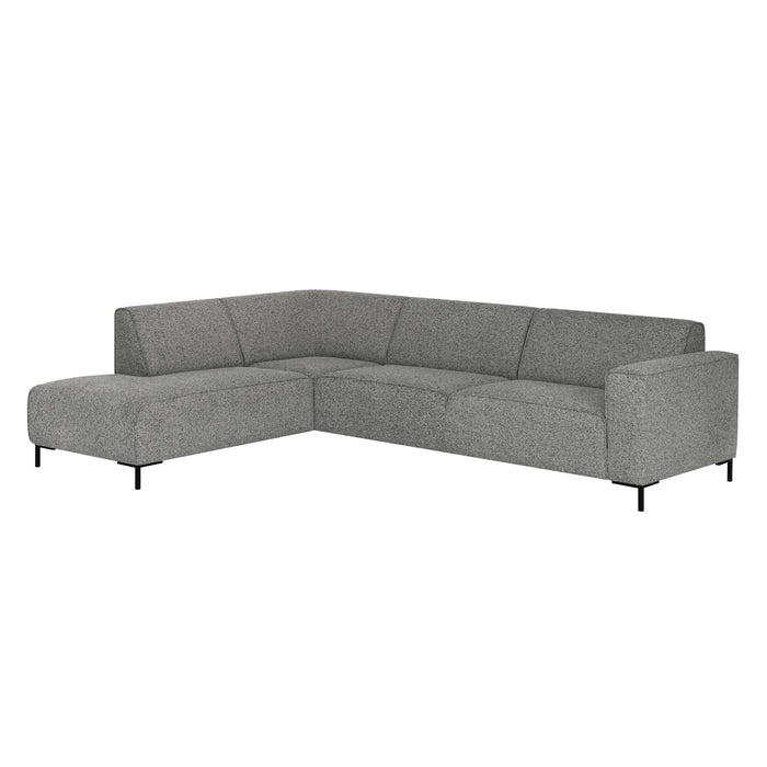 by fonQ Loft Hoekbank Links - Chenille Melange - Steengrijs