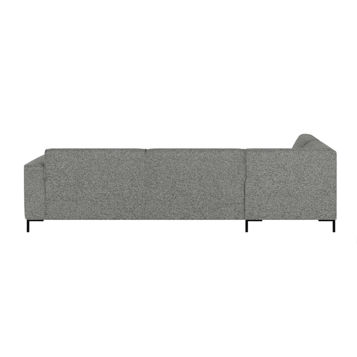 by fonQ Loft Hoekbank Links - Chenille Melange - Steengrijs
