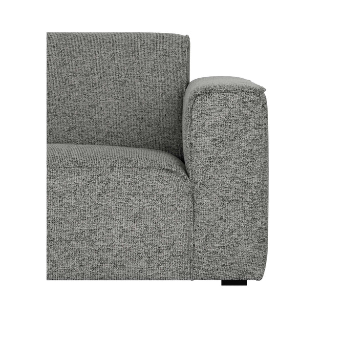 by fonQ Loft Hoekbank Links - Chenille Melange - Steengrijs