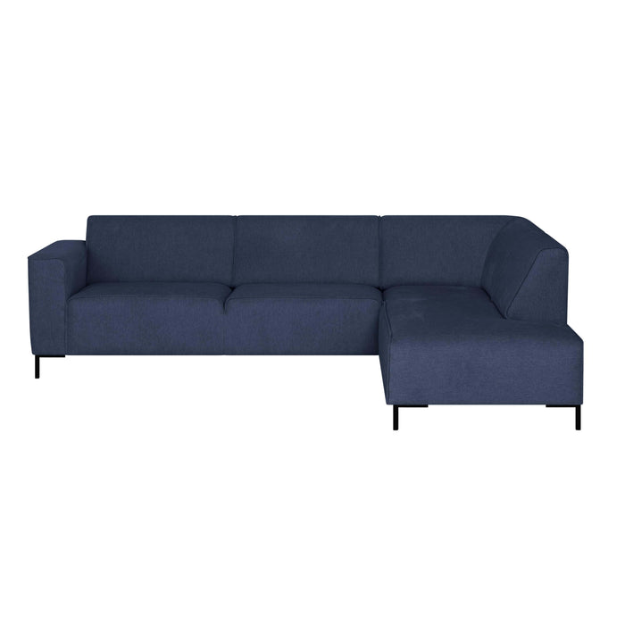by fonQ Loft Hoekbank Rechts - Chenille - Donkerblauw