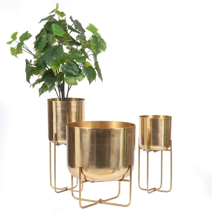 Bazar Bizar Plantenbak Messing