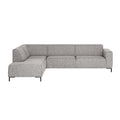 by fonQ Loft Hoekbank Links - Chenille Melange - Grijs