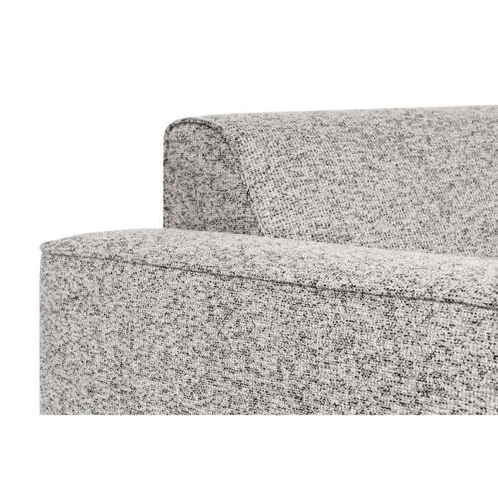 by fonQ Loft Hoekbank Links - Chenille Melange - Grijs