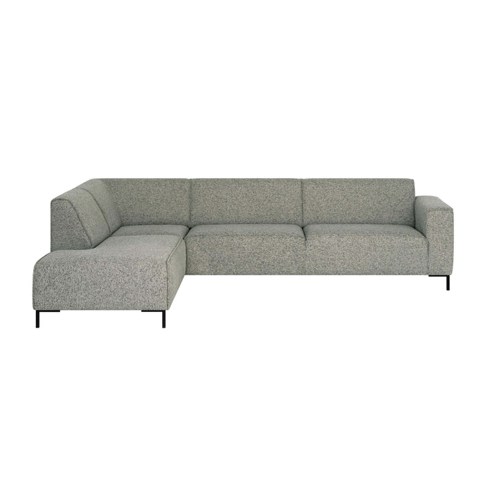 by fonQ Loft Hoekbank Links - Chenille Melange - Mintgroen