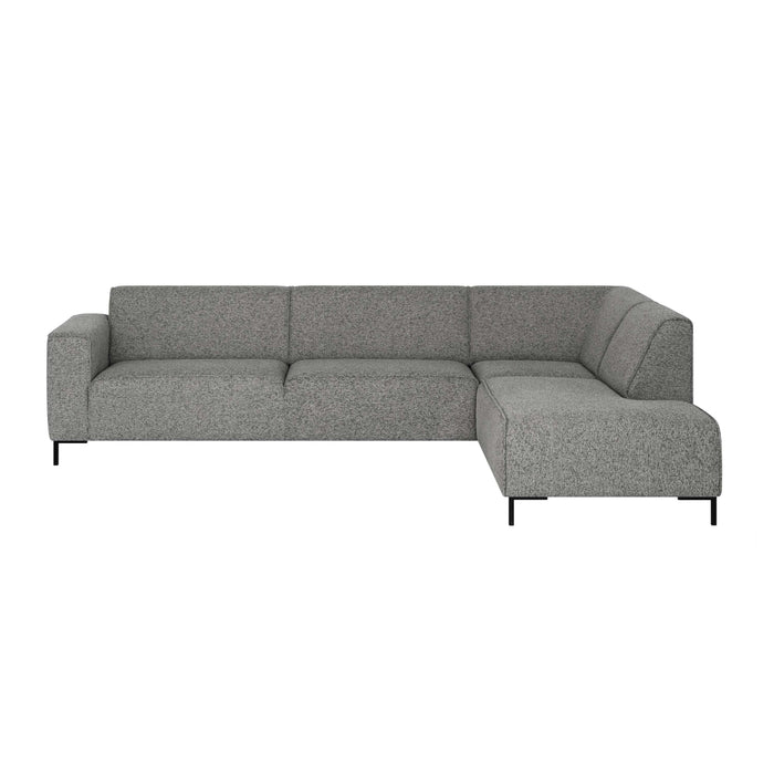 by fonQ Loft Hoekbank Rechts - Chenille Melange - Steengrijs
