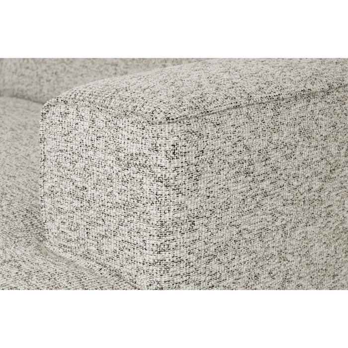 by fonQ Loft Hoekbank met Chaise Longue Rechts - Chenille Melange - Ecru
