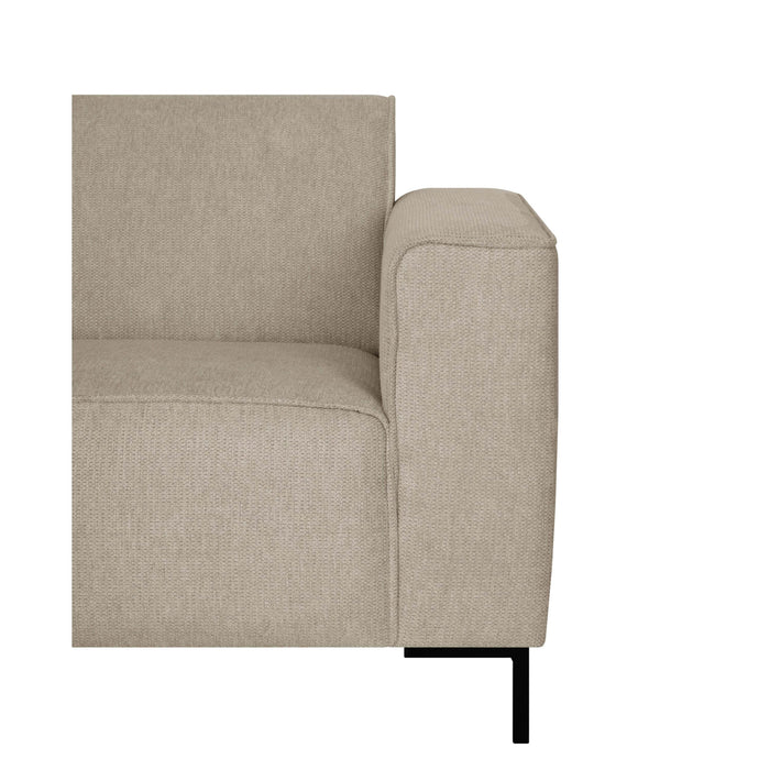 by fonQ Loft Hoekbank met Chaise Longue Links - Chenille - Greige
