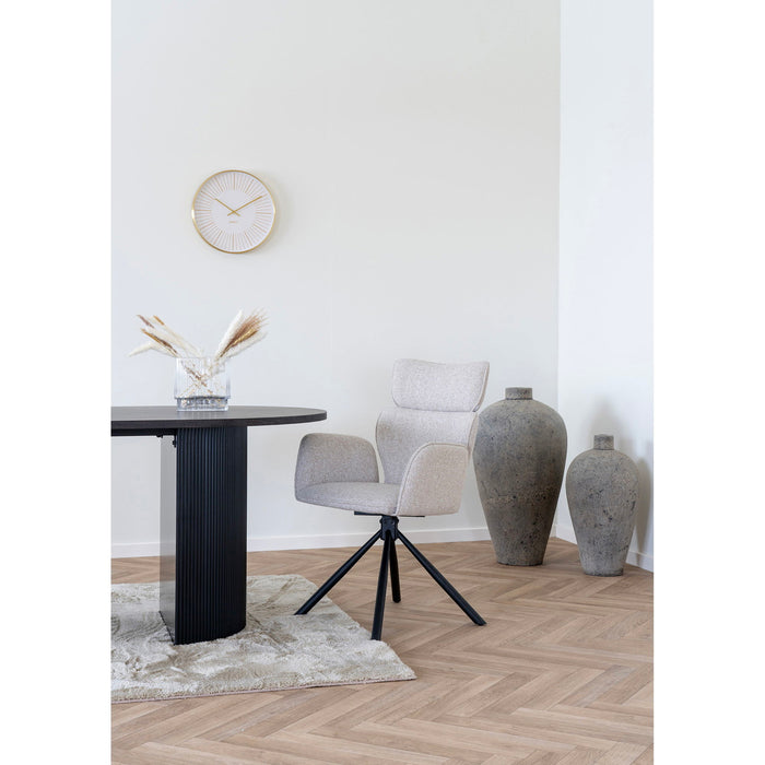 House Nordic - Eetkamerstoel Lichtgrijs - Draaibaar - Cordoba - Set van 2
