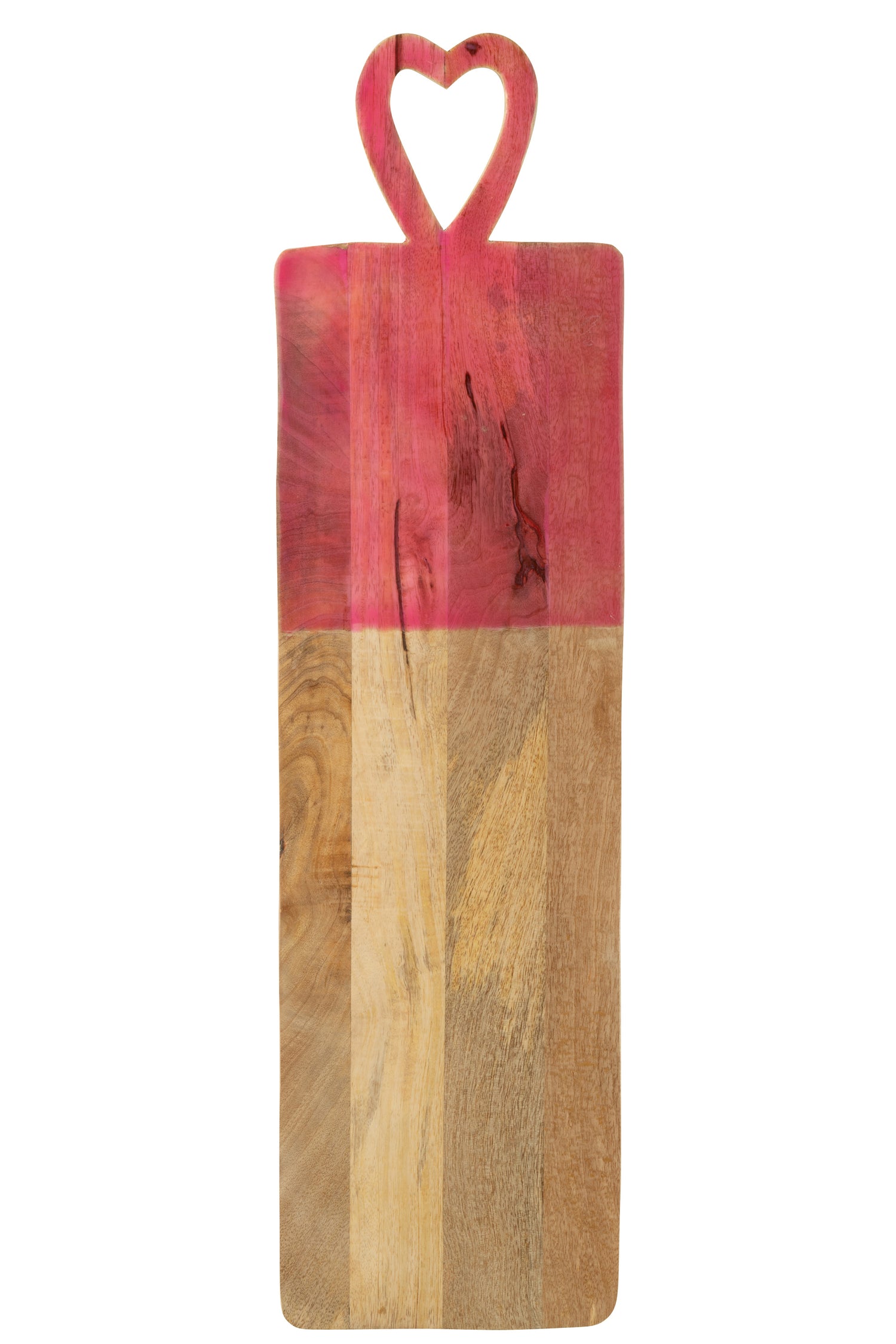 J-Line Dienblad Lang Mango Hout Roze