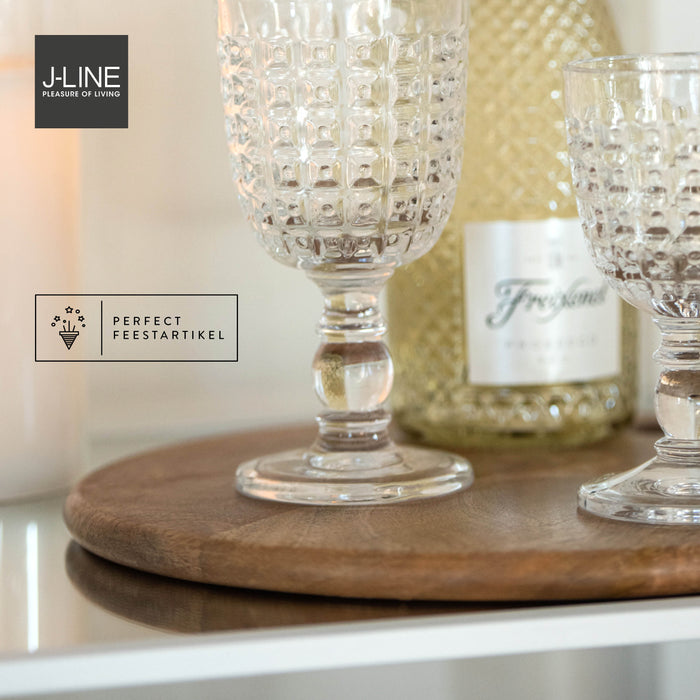 J-Line Rond Mango snijplank - hout - naturel