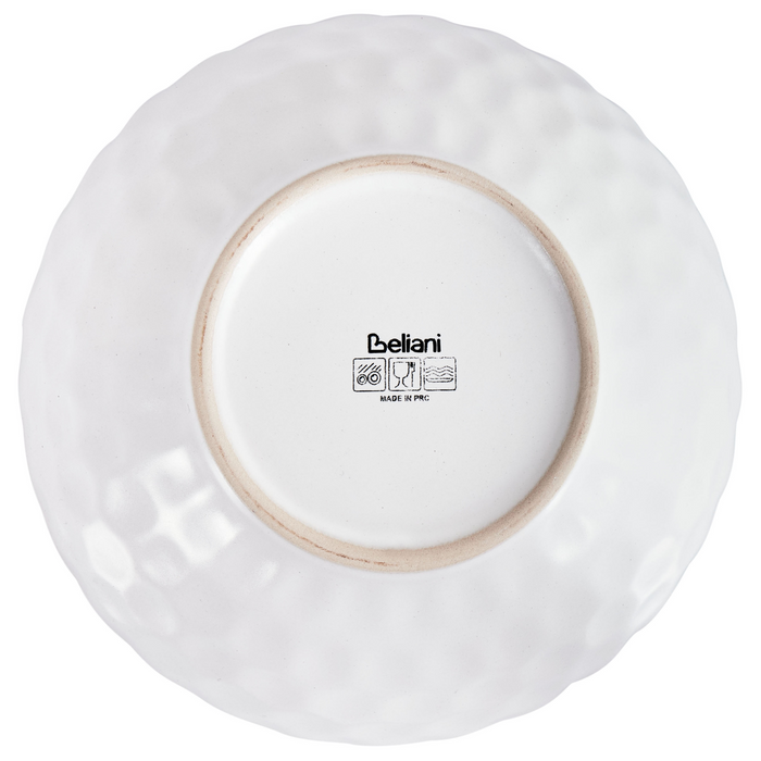 Beliani - SESAME - Diepe borden set van 8 - Lichtgrijs - Steengoed