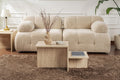Giga Meubel - Salontafel Travertin Hout - 80x40x40cm - Harmony