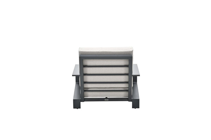 Lincoln lounge fauteuil - carbon black - desert sand