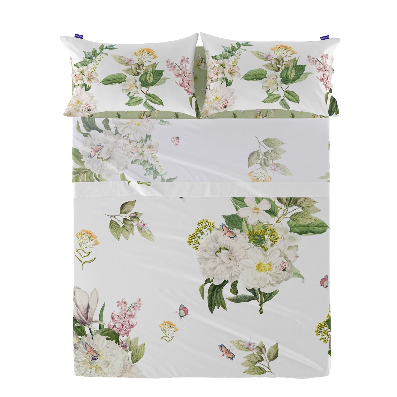 Azahara Laken Set 80|90 (160x270 cm) Happyfriday, Veelkleurig, 100% katoen, de kwaliteit van 200 TC