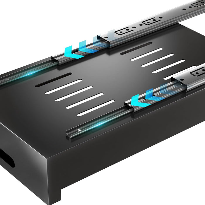 XIVADA Keukenkast organizer - Schuiflade  - Aluminium - 25 cm - Zwart