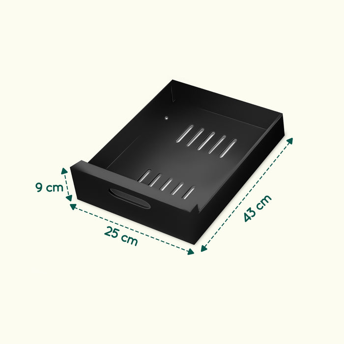 XIVADA Keukenkast organizer - Schuiflade  - Aluminium - 25 cm - Zwart