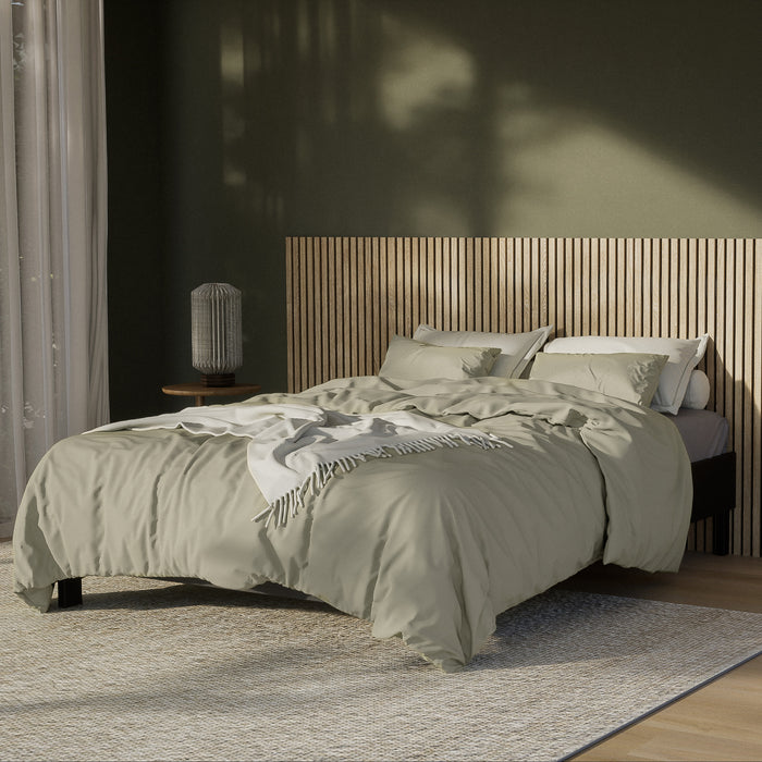 by fonQ Fresh Dekbedovertrek 140 x 200/220 cm - Sage Green